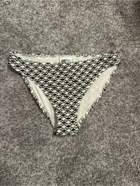 H&M Black and White Geometric Bikini Bottoms